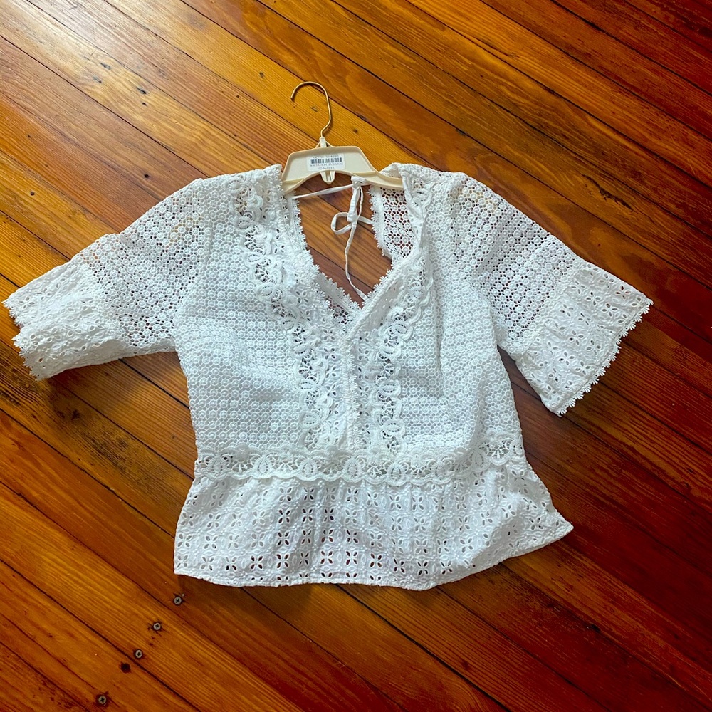 Abercrombie deep V blouse